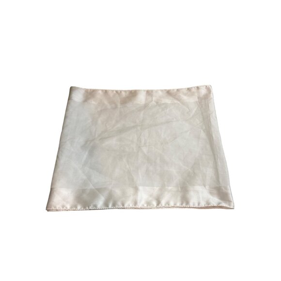 Silken Polyester Women Rectangle Scarf White Lightweight Accessory Made in Italy - Picture 3 of 8